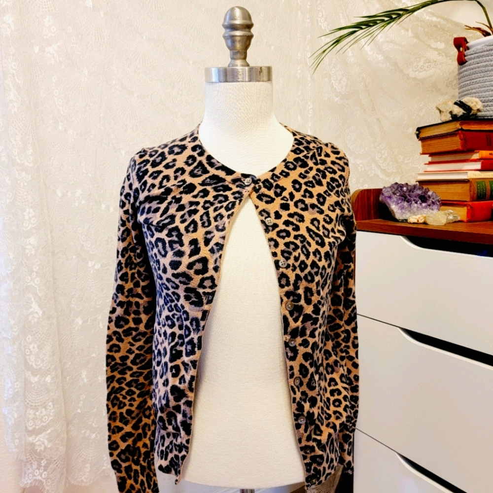 Old Navy Cheetah Cardigan